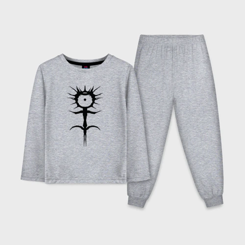 Детская пижама с лонгсливом хлопок Ghostemane mercury symbol black