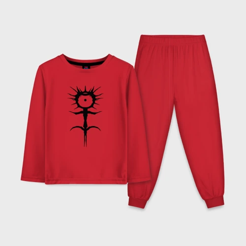 Детская пижама с лонгсливом хлопок Ghostemane mercury symbol black