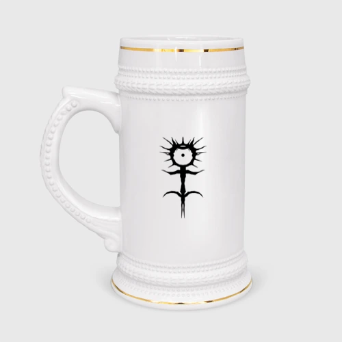 Кружка пивная Ghostemane mercury symbol black
