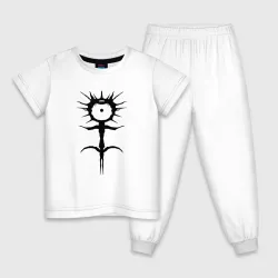 Детская пижама хлопок Ghostemane mercury symbol black