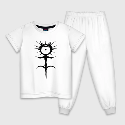 Детская пижама хлопок Ghostemane mercury symbol black