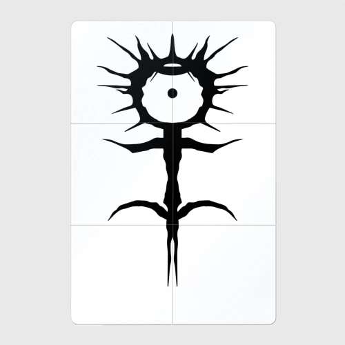 Магнитный плакат 2Х3 Ghostemane mercury symbol black