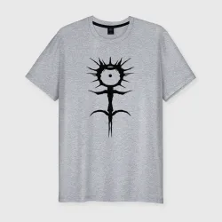 Мужская футболка хлопок Slim Ghostemane mercury symbol black