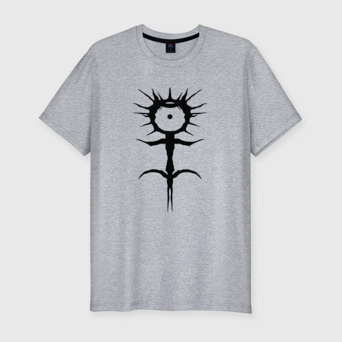 Мужская футболка хлопок Slim Ghostemane mercury symbol black
