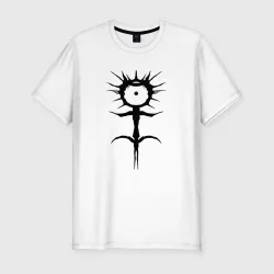 Мужская футболка хлопок Slim Ghostemane mercury symbol black