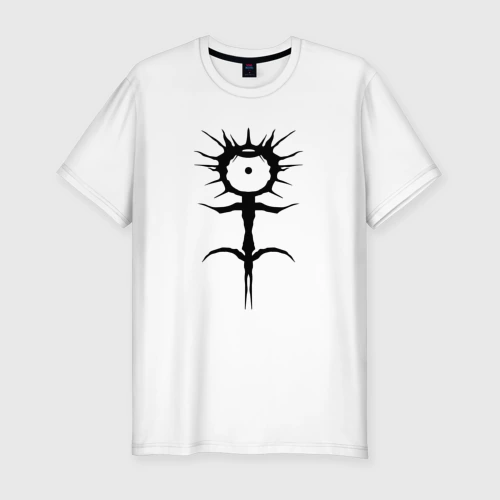 Мужская футболка хлопок Slim Ghostemane mercury symbol black