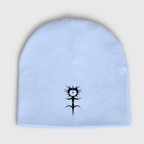 Мужская шапка демисезонная Ghostemane mercury symbol black