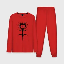 Мужская пижама с лонгсливом хлопок Ghostemane mercury symbol black