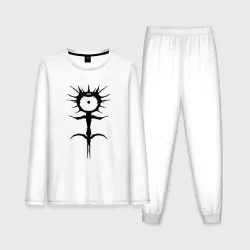 Мужская пижама с лонгсливом хлопок Ghostemane mercury symbol black