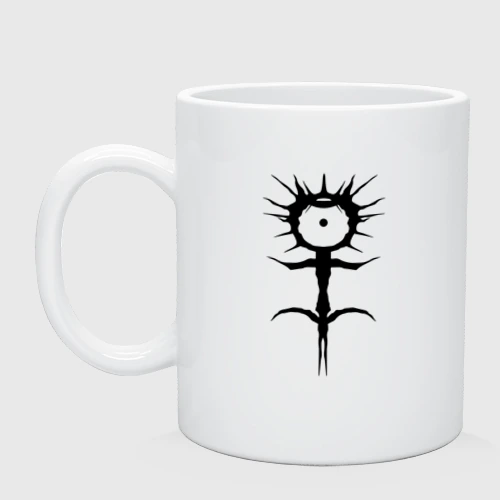 Кружка керамическая Ghostemane mercury symbol black