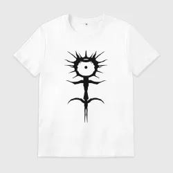 Мужская футболка хлопок Ghostemane mercury symbol black