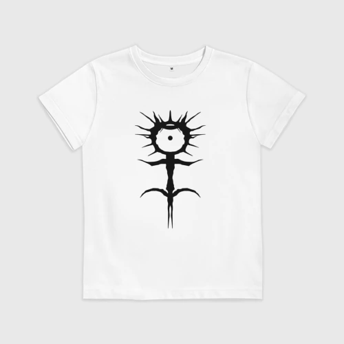 Детская футболка хлопок Ghostemane mercury symbol black