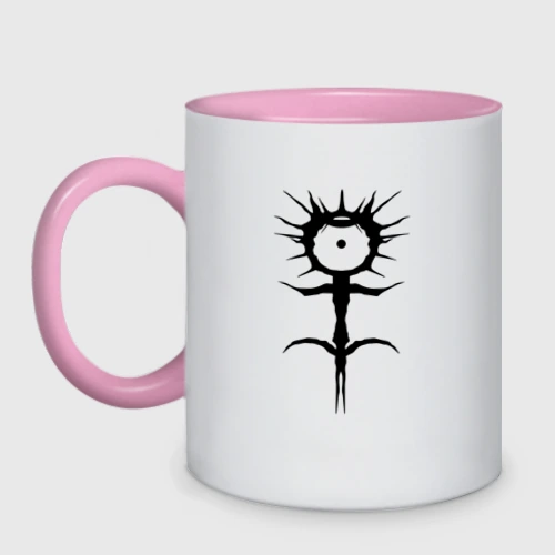 Кружка двухцветная Ghostemane mercury symbol black