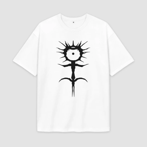 Мужская футболка Oversize хлопок premium Ghostemane mercury symbol black
