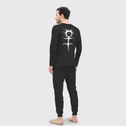 Мужская пижама с лонгсливом хлопок Ghostemane mercury white на спине - фото 4