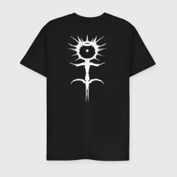 Мужская футболка хлопок Slim Ghostemane mercury white на спине - фото 2