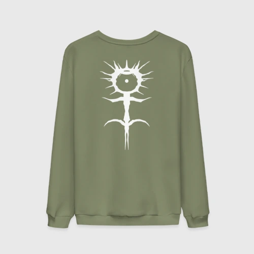 Мужской свитшот хлопок Ghostemane mercury white на спине