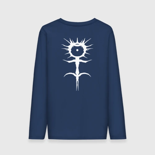 Мужской лонгслив хлопок Ghostemane mercury white на спине