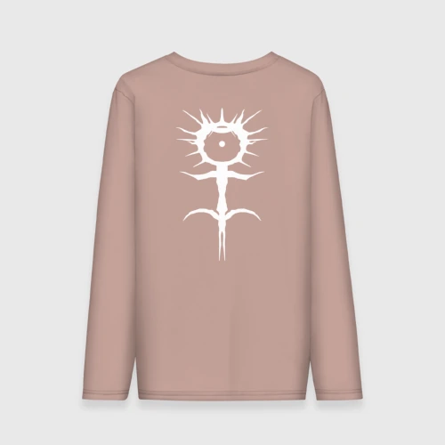 Мужской лонгслив хлопок Ghostemane mercury white на спине