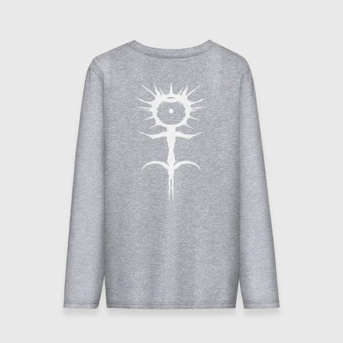 Мужской лонгслив хлопок Ghostemane mercury white на спине