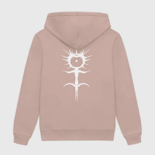 Мужская толстовка хлопок Ghostemane mercury white на спине