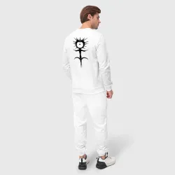 Мужской костюм хлопок Ghostemane mercury black на спине - фото 4