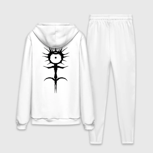 Мужской костюм хлопок с толстовкой Ghostemane mercury black на спине