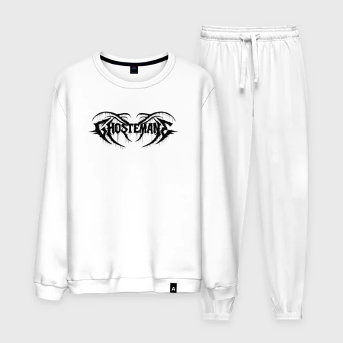 Мужской костюм хлопок Ghostemane mercury black на спине