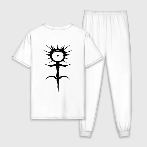Мужская пижама хлопок Ghostemane mercury black на спине