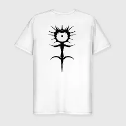 Мужская футболка хлопок Slim Ghostemane mercury black на спине - фото 2