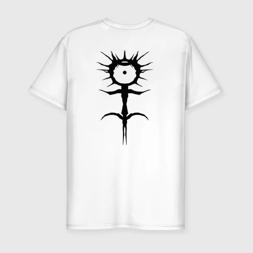 Мужская футболка хлопок Slim Ghostemane mercury black на спине
