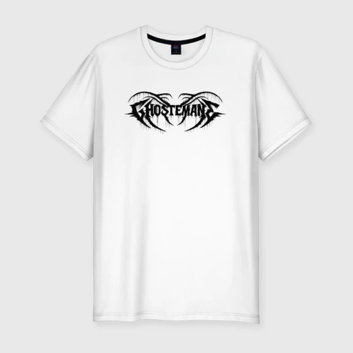 Мужская футболка хлопок Slim Ghostemane mercury black на спине