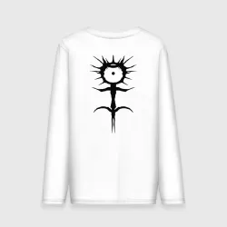 Мужской лонгслив хлопок Ghostemane mercury black на спине