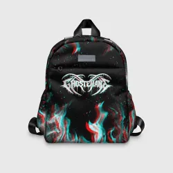 Детский рюкзак 3D Ghostemane glitch fire 