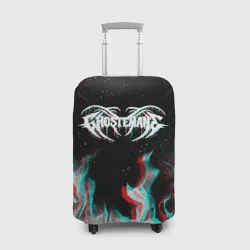 Чехол для чемодана 3D Ghostemane glitch fire 