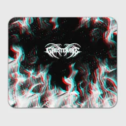 Прямоугольный коврик для мышки Ghostemane glitch fire 