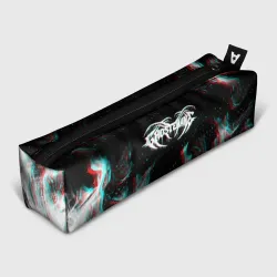 Пенал школьный 3D Ghostemane glitch fire 