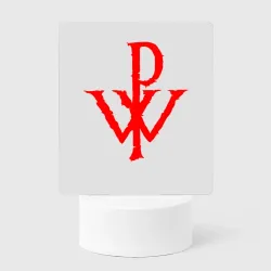 Светильник-ночник Powerwolf red logo