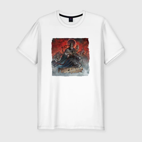Мужская футболка хлопок Slim Powerwolf обложка альбома
