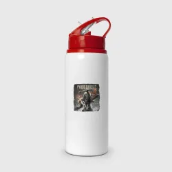 Бутылка для воды с трубочкой Powerwolf обложка альбома