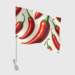 Флаг для автомобиля Красные перцы