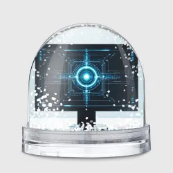 Игрушка Снежный шар Футуристический интерфейс