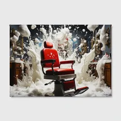 Холст прямоугольный Барбер в работе - фото 2