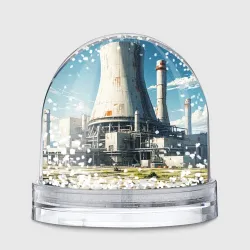Игрушка Снежный шар Атомная электростанция