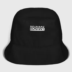 Женская панама хлопок Bones deadboy white black