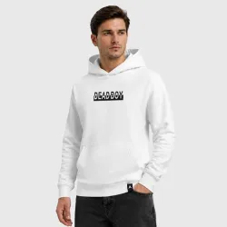 Мужская толстовка хлопок Bones deadboy black white - фото 2