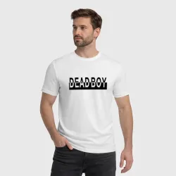 Мужская футболка хлопок Bones deadboy black white - фото 2