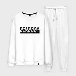 Мужской костюм хлопок Bones deadboy black white