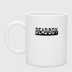 Кружка керамическая Bones deadboy black white