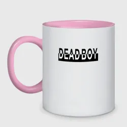 Кружка двухцветная Bones deadboy black white